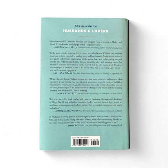 Husbands & Lovers by Beatriz Williams Hardcover Novel - Picture 4 of 6